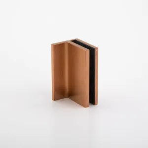 Statesman Wall to Glass Clamp with leg Brushed Rose Gold by null, a Bathroom Fixtures for sale on Style Sourcebook