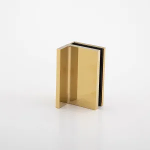 Statesman Wall to Glass Clamp with leg Polished Gold by null, a Bathroom Fixtures for sale on Style Sourcebook
