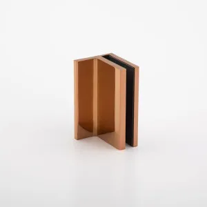 Statesman Clamp with leg Polished Rose Gold by null, a Bathroom Fixtures for sale on Style Sourcebook