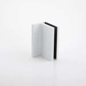 Statesman Wall to Glass Clamp with leg White by null, a Bathroom Fixtures for sale on Style Sourcebook