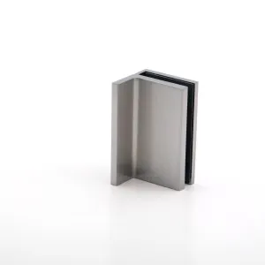 Statesman Wall to Glass Clamp with leg Satin Chrome by null, a Bathroom Fixtures for sale on Style Sourcebook