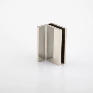 Statesman Wall to Glass Clamp with leg Polished Nickel by null, a Bathroom Fixtures for sale on Style Sourcebook