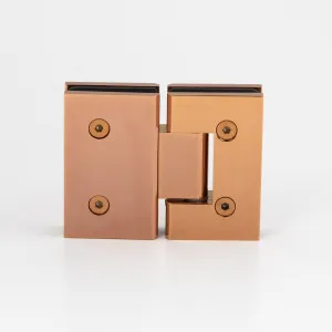 Boston Glass to Glass 180 Degree Hinge Polished Rose Gold by null, a Bathroom Fixtures for sale on Style Sourcebook
