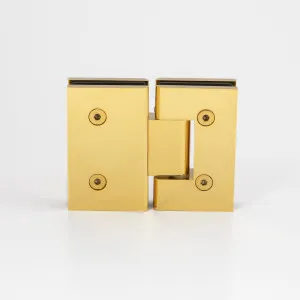 Boston Glass to Glass 180 Degree Hinge Polished Gold by null, a Bathroom Fixtures for sale on Style Sourcebook