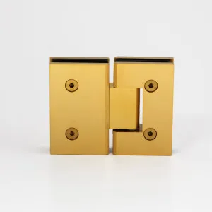 Boston Glass to Glass 180 Degree Hinge Raw Brushed Brass by null, a Bathroom Fixtures for sale on Style Sourcebook