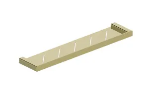 Boston Shower Shelf 600mm Brushed Brass by Estelle, a Shelves & Hooks for sale on Style Sourcebook
