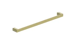 Boston Towel Rail Single 600mm Brushed Brass by null, a Towel Rails for sale on Style Sourcebook