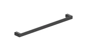 Boston Towel Rail Single 600mm Matte Black by null, a Towel Rails for sale on Style Sourcebook