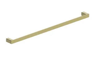 Boston Towel Rail Single  800mm Brushed Brass by null, a Towel Rails for sale on Style Sourcebook