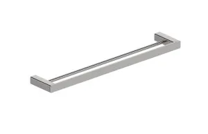 Boston Towel Rail Double 600mm Satin Nickel by null, a Towel Rails for sale on Style Sourcebook