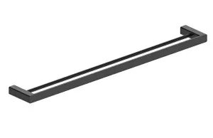Boston Towel Rail Double 800mm Matte Black by null, a Towel Rails for sale on Style Sourcebook