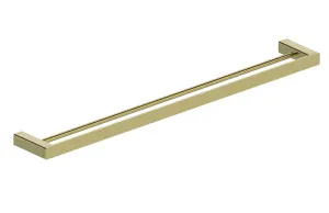 Boston Towel Rail Double 800mm Brushed Brass by null, a Towel Rails for sale on Style Sourcebook