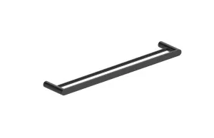 Statesman Towel Rail Double 600mm Matte Black by null, a Towel Rails for sale on Style Sourcebook