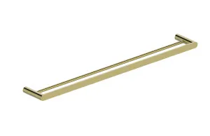 Statesman Towel Rail Double 800mm Brushed Brass by null, a Towel Rails for sale on Style Sourcebook