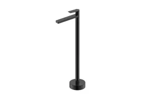 Statesman Floor Standing Bath spout and Mixer Matte Black by null, a Bathroom Taps & Mixers for sale on Style Sourcebook