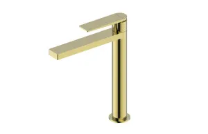 Statesman Basin Mixer Tall  Brushed Brass by null, a Bathroom Taps & Mixers for sale on Style Sourcebook