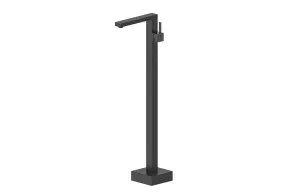 Floor Standing Bath Spout with Mixer Matte Black by null, a Bathroom Taps & Mixers for sale on Style Sourcebook