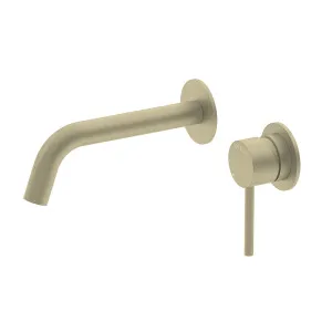 Pinnacles Wall Spout and Mixer Soft Gold Brushed by null, a Bathroom Taps & Mixers for sale on Style Sourcebook