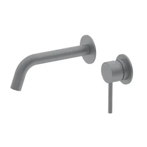 Pinnacles Wall Spout and Mixer Brushed Gun Metal by null, a Bathroom Taps & Mixers for sale on Style Sourcebook
