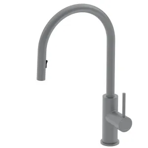 Pinnacles Pull Out Kitchen Mixer Brushed Gun Metal by null, a Kitchen Taps & Mixers for sale on Style Sourcebook