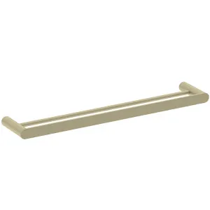 Pinnacles Towel Rail Double 600mm Soft Gold Brushed by null, a Towel Rails for sale on Style Sourcebook