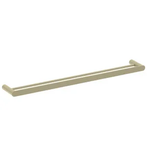 Pinnacles Towel Rail Double 800mm Soft Gold Brushed by null, a Towel Rails for sale on Style Sourcebook