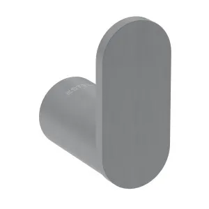 Pinnacles Bathroom Robe Hook Brushed Gun Metal by Estelle, a Shelves & Hooks for sale on Style Sourcebook