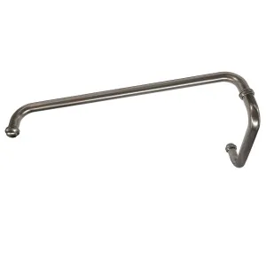 Round Shower Handle with Towel Rail Satin Gun Metal by null, a Towel Rails for sale on Style Sourcebook