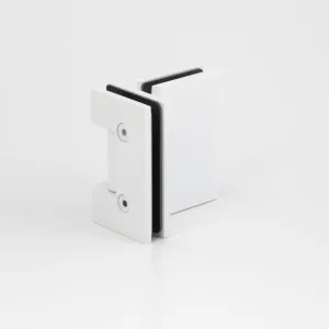 Boston 6-8mm Glass to Glass 180 Degree Shower Hinge - White by null, a Bathroom Fixtures for sale on Style Sourcebook