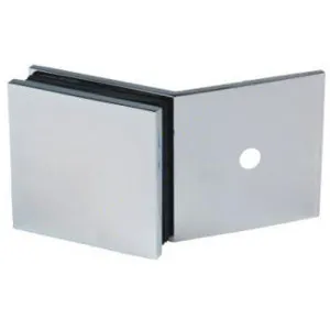 Boston 135 Degree Wall to Glass Bracket Satin Gun Metal by Estelle, a Bathroom Fixtures for sale on Style Sourcebook