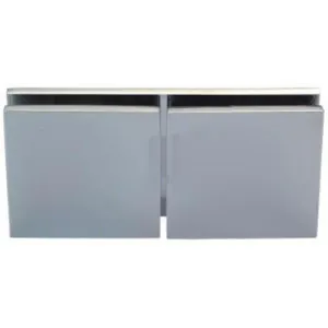 Boston Glass to Glass 180 Degree Bracket Satin Gun Metal by Estelle, a Bathroom Fixtures for sale on Style Sourcebook