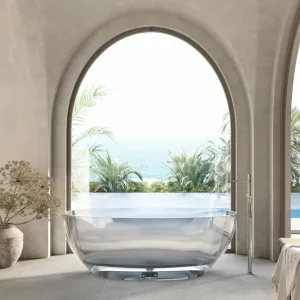 Cassa Design Wow Translucency Resin Stone Bath 1500mm Crystal Clear by null, a Bathtubs for sale on Style Sourcebook