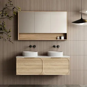 Cassa Designs Cicero Wall Hung Vanity - Double Natural Oak by null, a Vanities for sale on Style Sourcebook