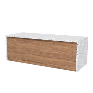 Ainsworth Vanity 1200mm Centre Bowl SilkSurface Waterfall WG AC Top Wall hung by Timberline, a Vanities for sale on Style Sourcebook
