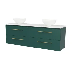 Billie Vanity 1500mm Double WG Basins SilkSurface AC Top Wall hung by Timberline, a Vanities for sale on Style Sourcebook