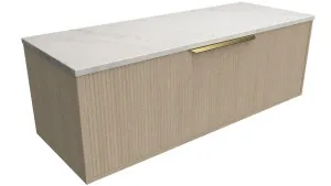 Elwood Vanity 1200mm Centre WG Basin SilkSurface AC Top Wall hung by Timberline, a Vanities for sale on Style Sourcebook