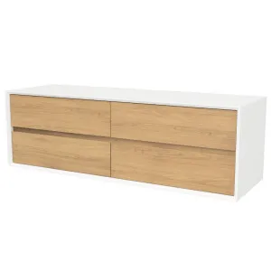 Embrace Vanity 1500mm Centre Bowl SilkSurface Surround WG AC Top Wall hung by Timberline, a Vanities for sale on Style Sourcebook
