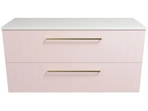Henley Vanity 1200mm Centre WG Basin SilkSurface AC Top Wall hung by Timberline, a Vanities for sale on Style Sourcebook