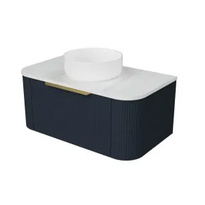 Santos Vanity 900mm Centre WG Basin SilkSurface AC Top Wall hung by Timberline, a Vanities for sale on Style Sourcebook
