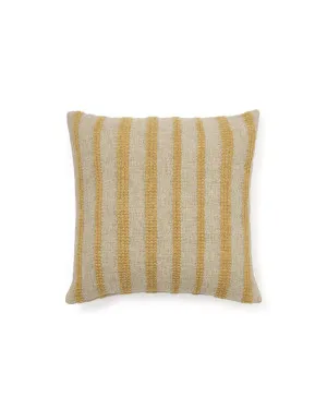 Naila mustard contrasting stripe cushion cover in acrylic fibres 50 x 50cm by null, a Cushions, Decorative Pillows for sale on Style Sourcebook