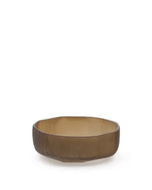 Terrava brown glass centerpiece 10cm by null, a Statues & Ornaments for sale on Style Sourcebook