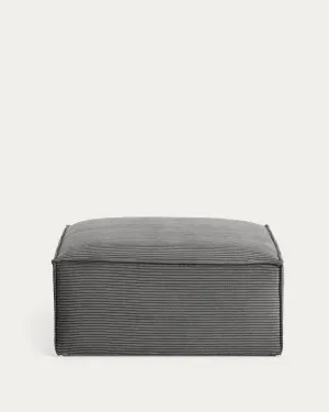 Blok footrest thick grey corduroy 90 x 70 cm by null, a Ottomans for sale on Style Sourcebook