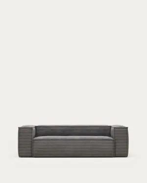 Blok 3-seater sofa thick grey corduroy 240 cm by null, a Sofas for sale on Style Sourcebook
