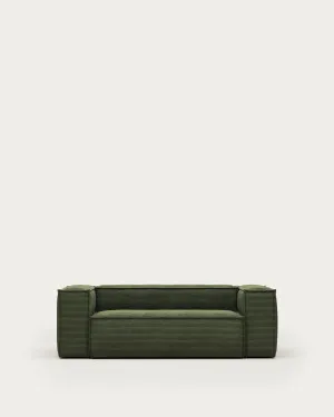 Blok 2-seater sofa thick in green corduroy 210 cm by null, a Sofas for sale on Style Sourcebook