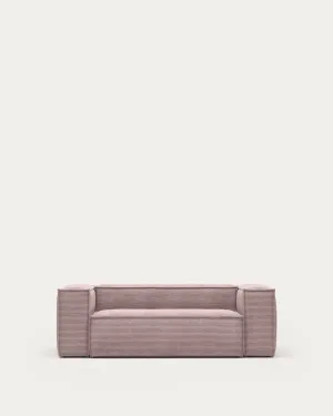 Blok 2-seater sofa thick pink corduroy 210 cm by null, a Sofas for sale on Style Sourcebook
