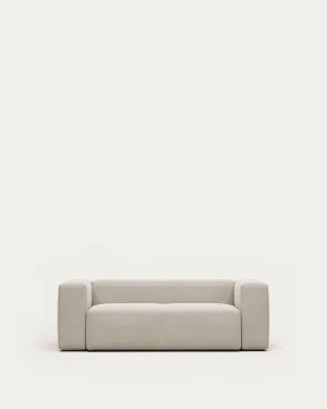 Blok 2-seater sofa beige chenille 210 cm by null, a Sofas for sale on Style Sourcebook