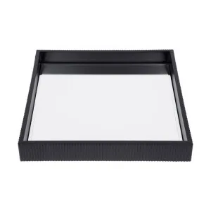 Miles Mirrored Tray - Small Black by CAFE Lighting & Living, a Trays for sale on Style Sourcebook