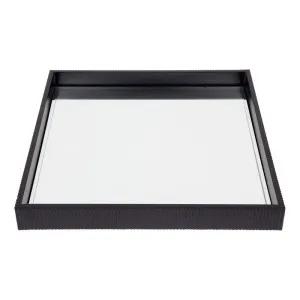 Miles Mirrored Tray - Medium Black by CAFE Lighting & Living, a Trays for sale on Style Sourcebook