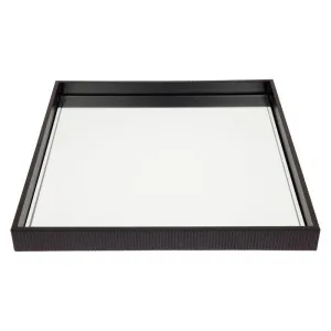 Miles Mirrored Tray - Large Black by CAFE Lighting & Living, a Trays for sale on Style Sourcebook