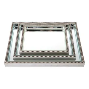 Zeta Mirror Tray Set of 3 by CAFE Lighting & Living, a Trays for sale on Style Sourcebook